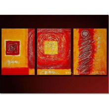 Quality 100% Artist Abstract Hand Made Oil Painting 3pcs set